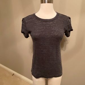 Lucky Brand Burnout Tshirt with Arm Accents (XS)